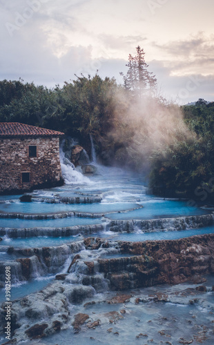 Thermal hot pools in Tuscany