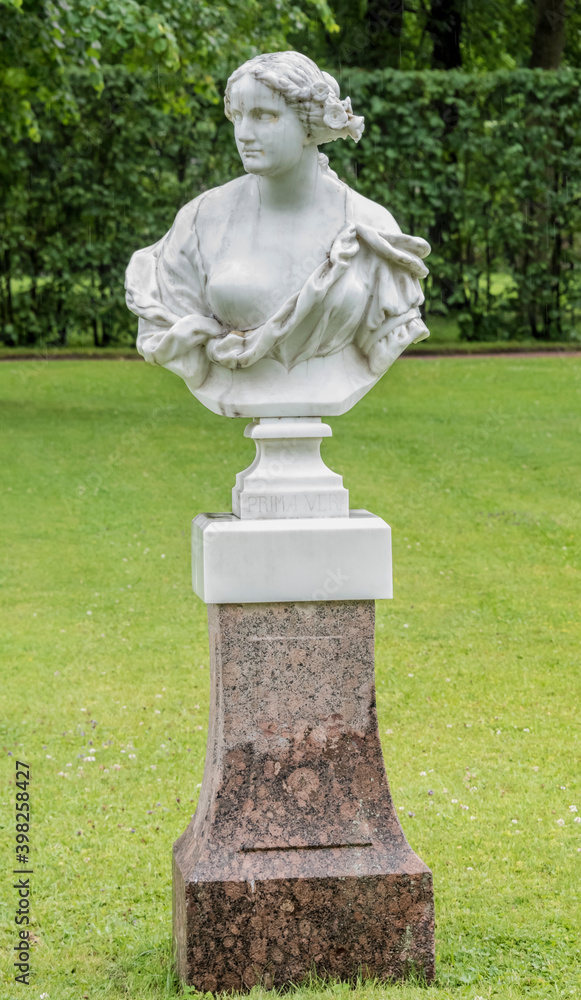 Obraz premium Tsarskoye Selo in the rain, Saint-Petersburg