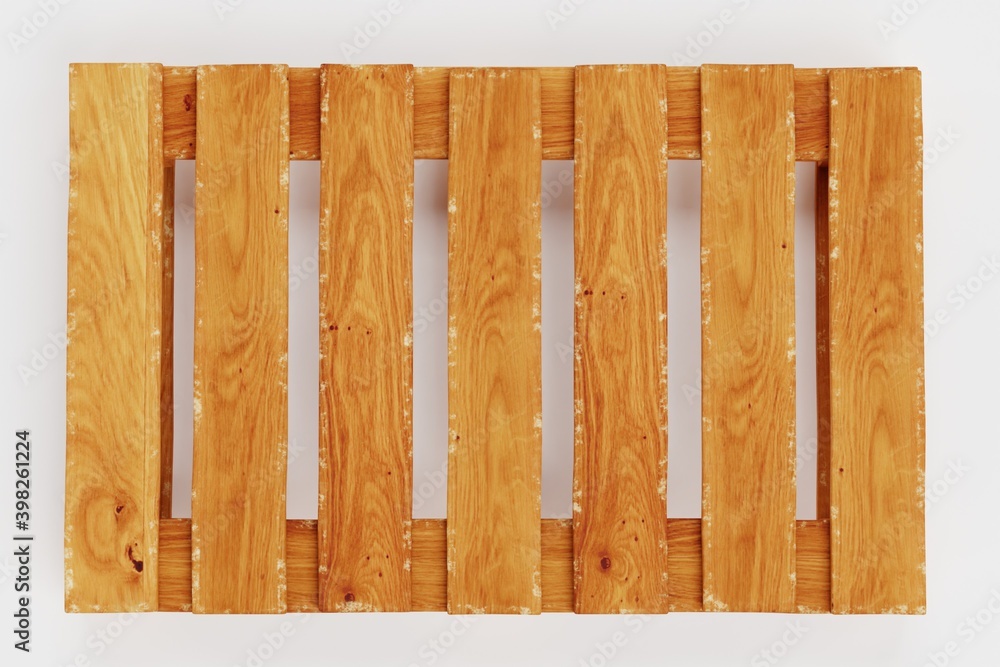 Realistic 3D Render of Pallet Realistic 3D Render of Pallet