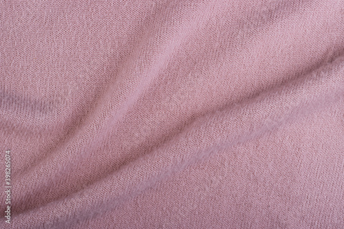 Quadro em tela Crumpled twisted wool fabric close-up for background