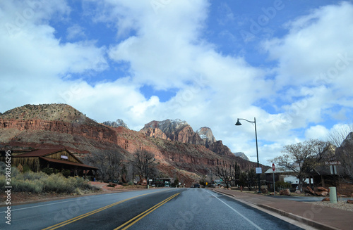 small town in Zion National Park, Utah