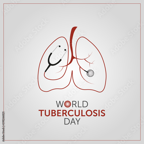 World Tuberculosis Day, Vectoral illustration.