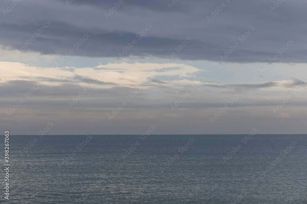 beautiful sea view and cloudy sky