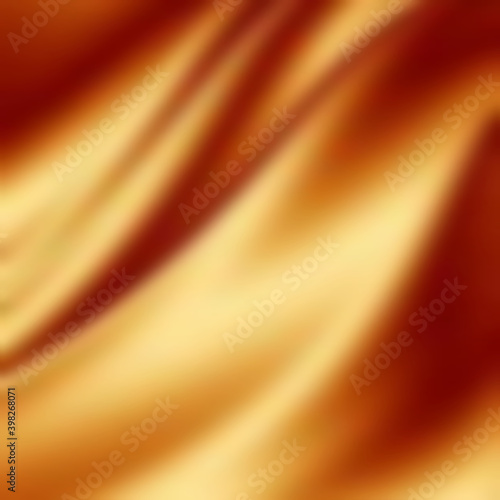 Golden silk texture - christmas background.