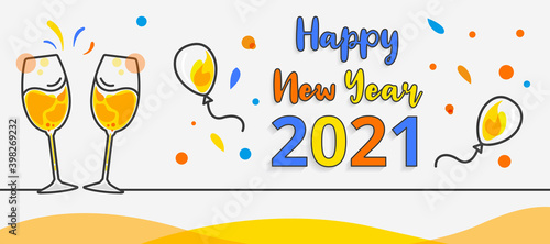 New year 2021 celebration background