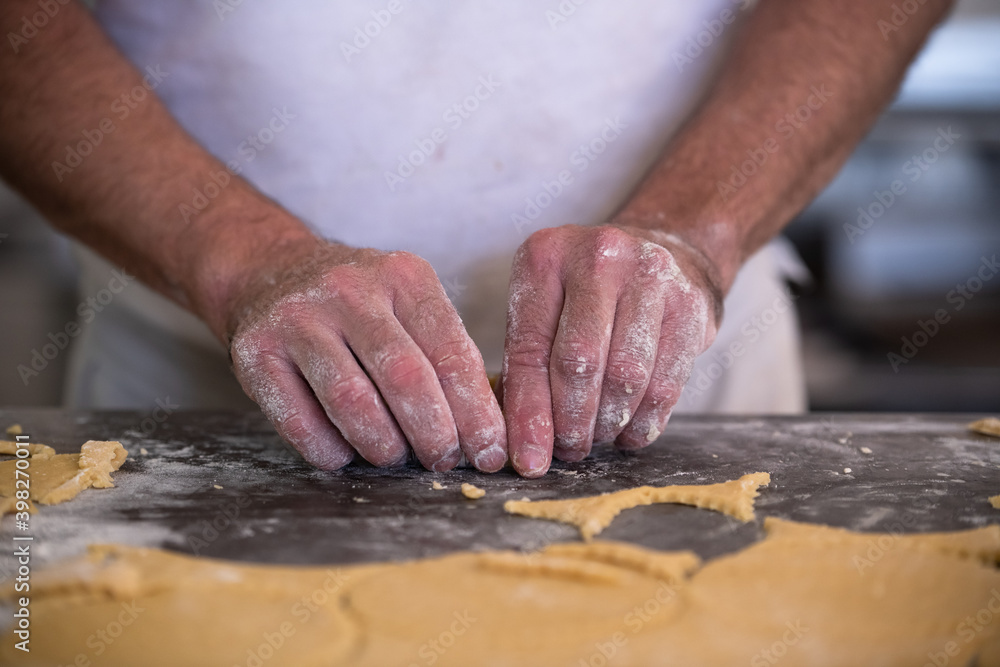 Preparing Pastries in the bakery Preparing Pastries in the bakery