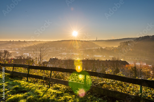 Sonnenaufgang über Wuppertal