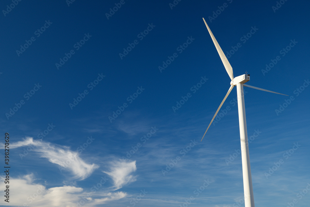 Sustainable wind energy concept view Sustainable wind energy concept view