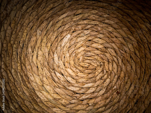 close up wooden basket floor