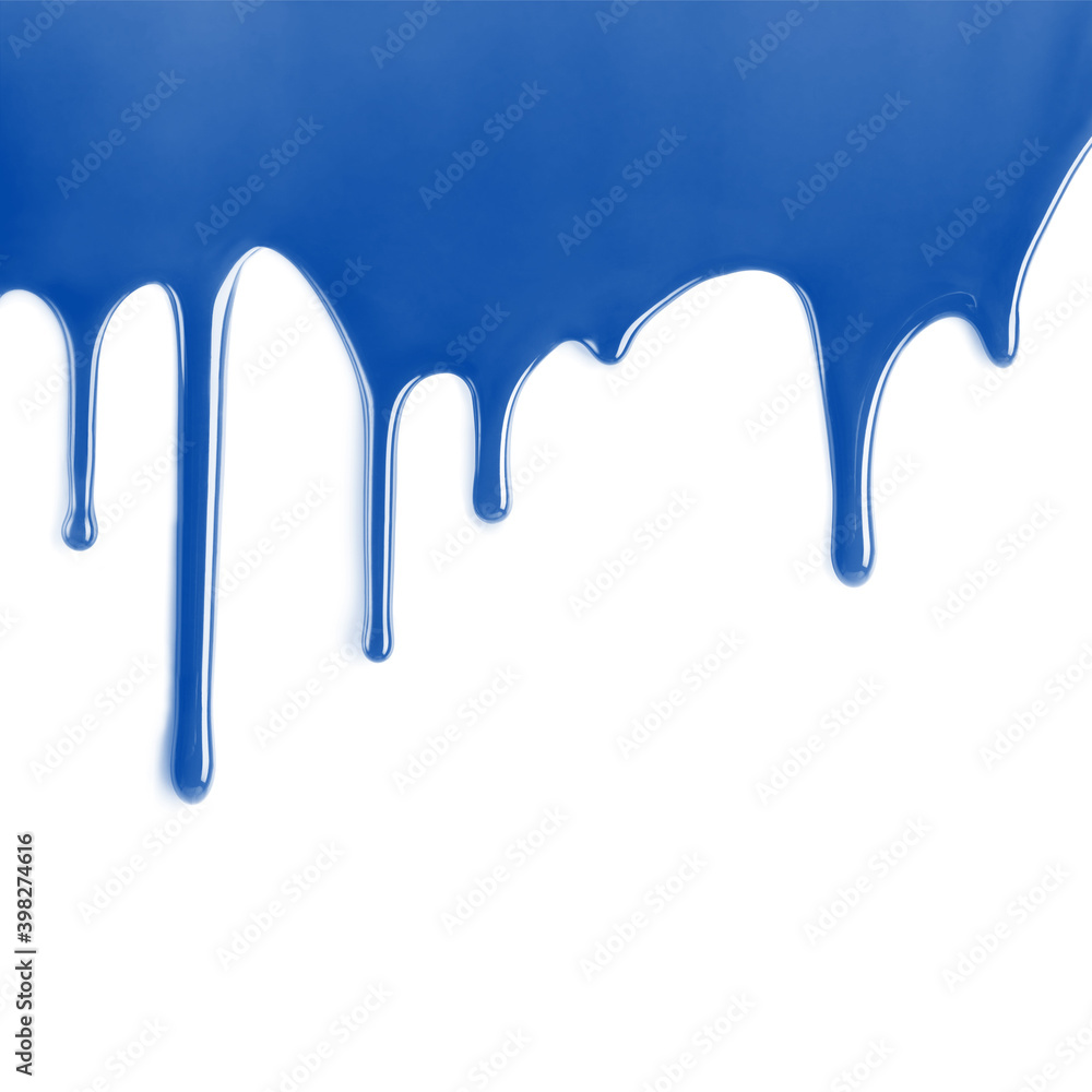 blue paint dripping white background blue paint dripping white background