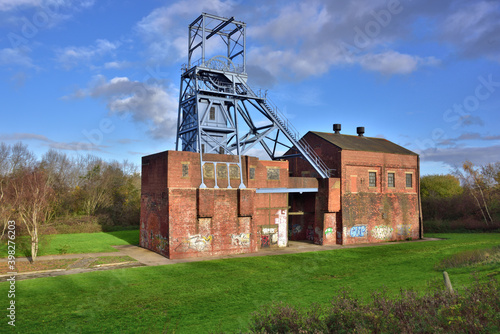 Barnsley Main Pit Head & Winding Gear, Now a Grade II Listed Monument. photo