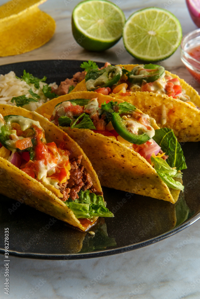Mexican Beef Tacos Toppings