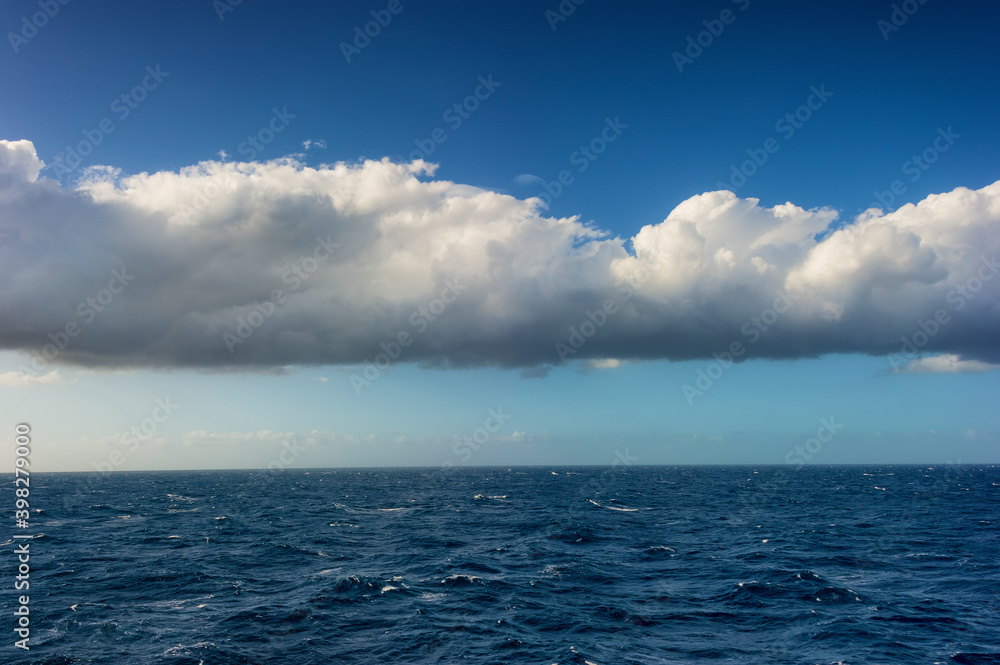 Fototapeta premium Cruise Ship Cabin Balcony Views out in the Atlantic Ocean