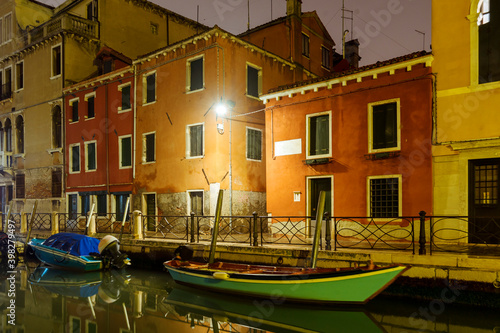 moored boats in Venice