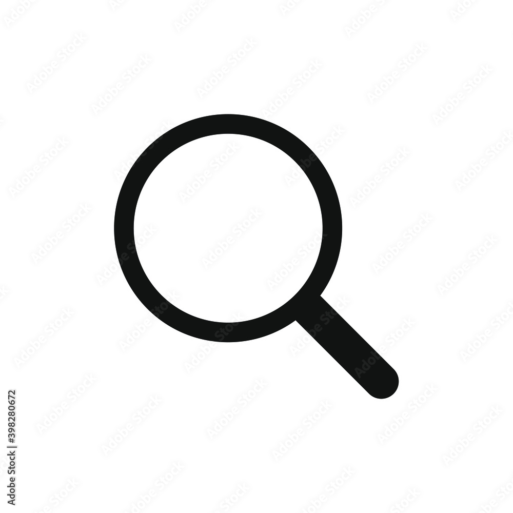 Magnifying glass icon. Search and zoom symbol. Magnify sign. Magnifier logo. Web application and interface button. Vector illustration image. Isolated on white background. Magnifying glass icon. Search and zoom symbol. Magnify sign. Magnifier logo. Web application and interface button. Vector illustration image. Isolated on white background.