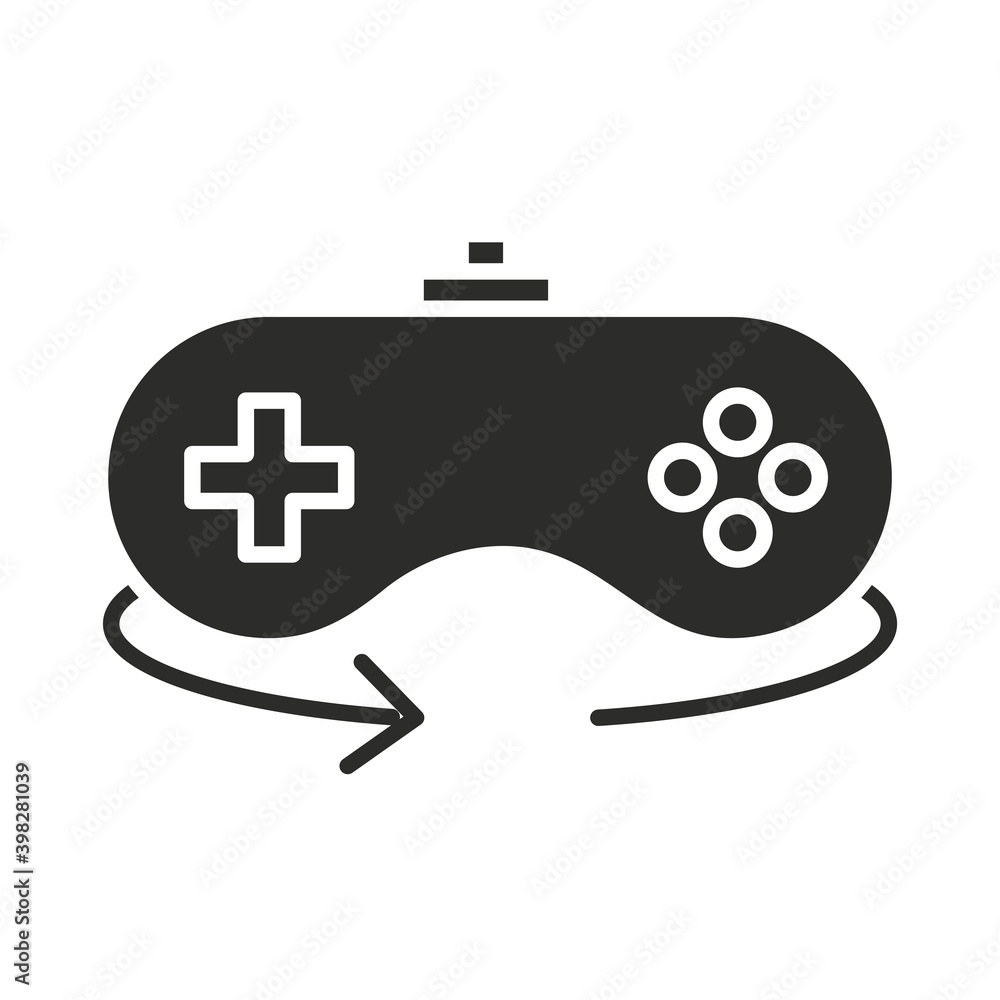 augmented reality control gamepad equipment silhouette style