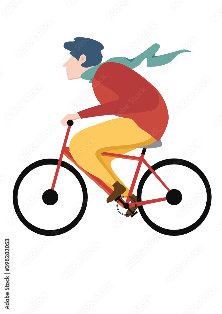 Obraz premium cycling person