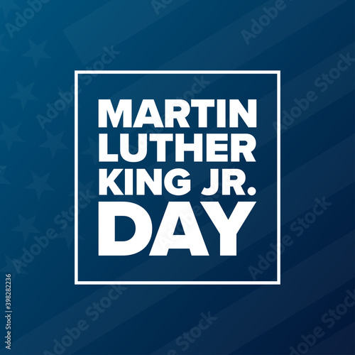 Obraz na płótnie Martin Luther King Jr. Day. MLK. Third Monday in January. Holiday concept. Template for background, banner, card, poster with text inscription. Vector EPS10 illustration. w salonie