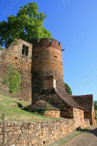 medieval castle (castelnau-bretenoux) in prudhomat (in france photo