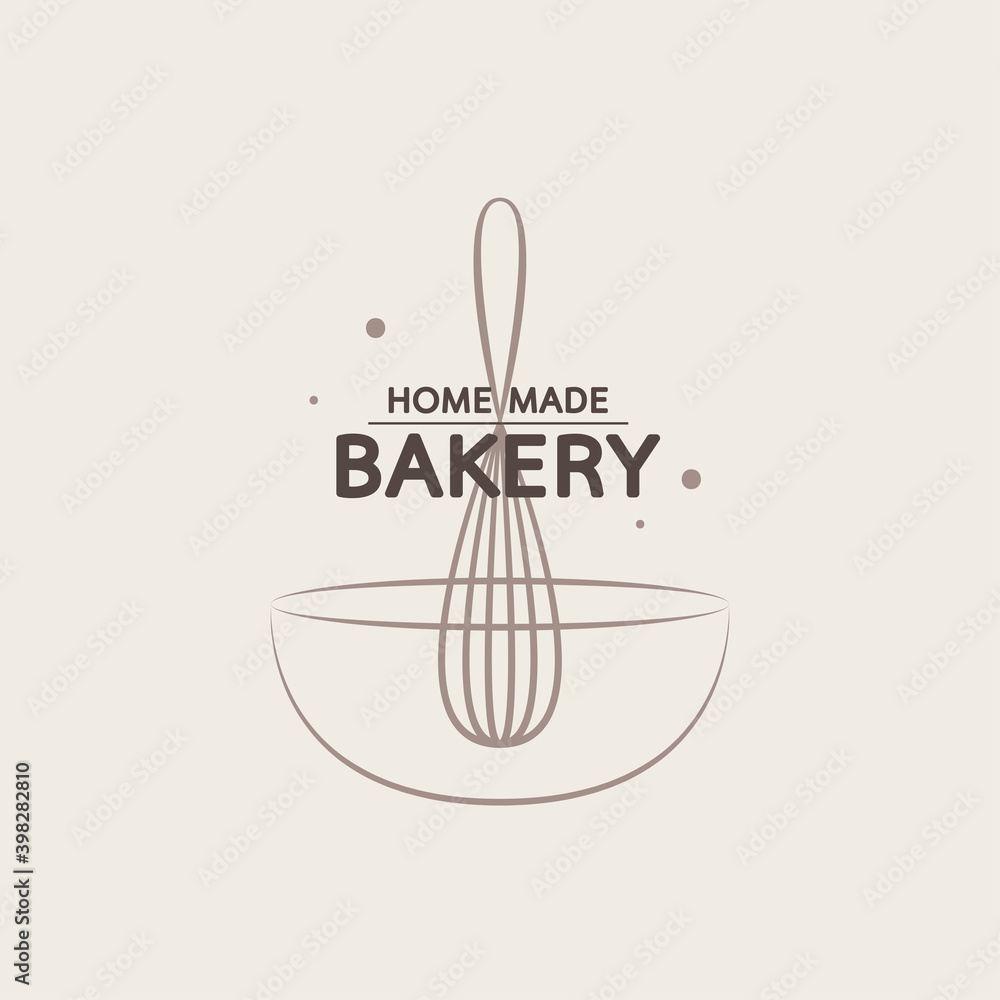 Bakery logo design. Bakery sign vector. Whisk logo design. Bakery logo design. Bakery sign vector. Whisk logo design.
