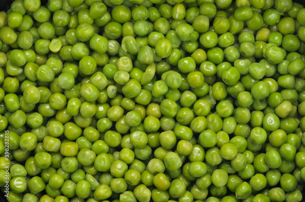 Texture of natural green peas
