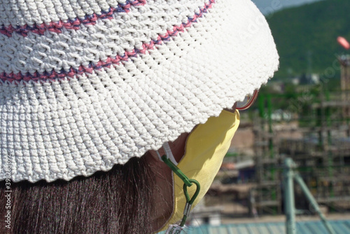 Women with safety mask from coronavirus. Covid-19 outbreak around the world