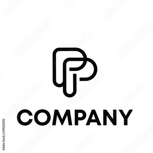 p logo design