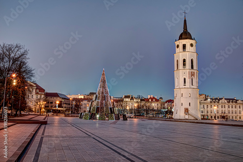 Christmas tree and Bell tower