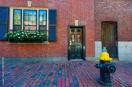 Bild auf Leinwand Architure Federal Style Beacon Hill Boston Massachusetts