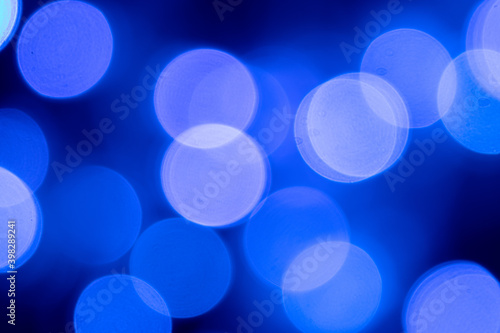 Blue background bokeh is used in Christmas  Valentine  New Year and events.