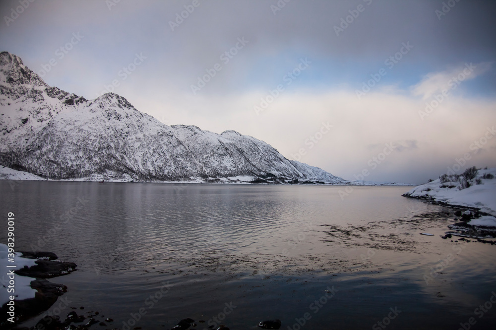 Winter in Lofoten Islands, Northern Norway