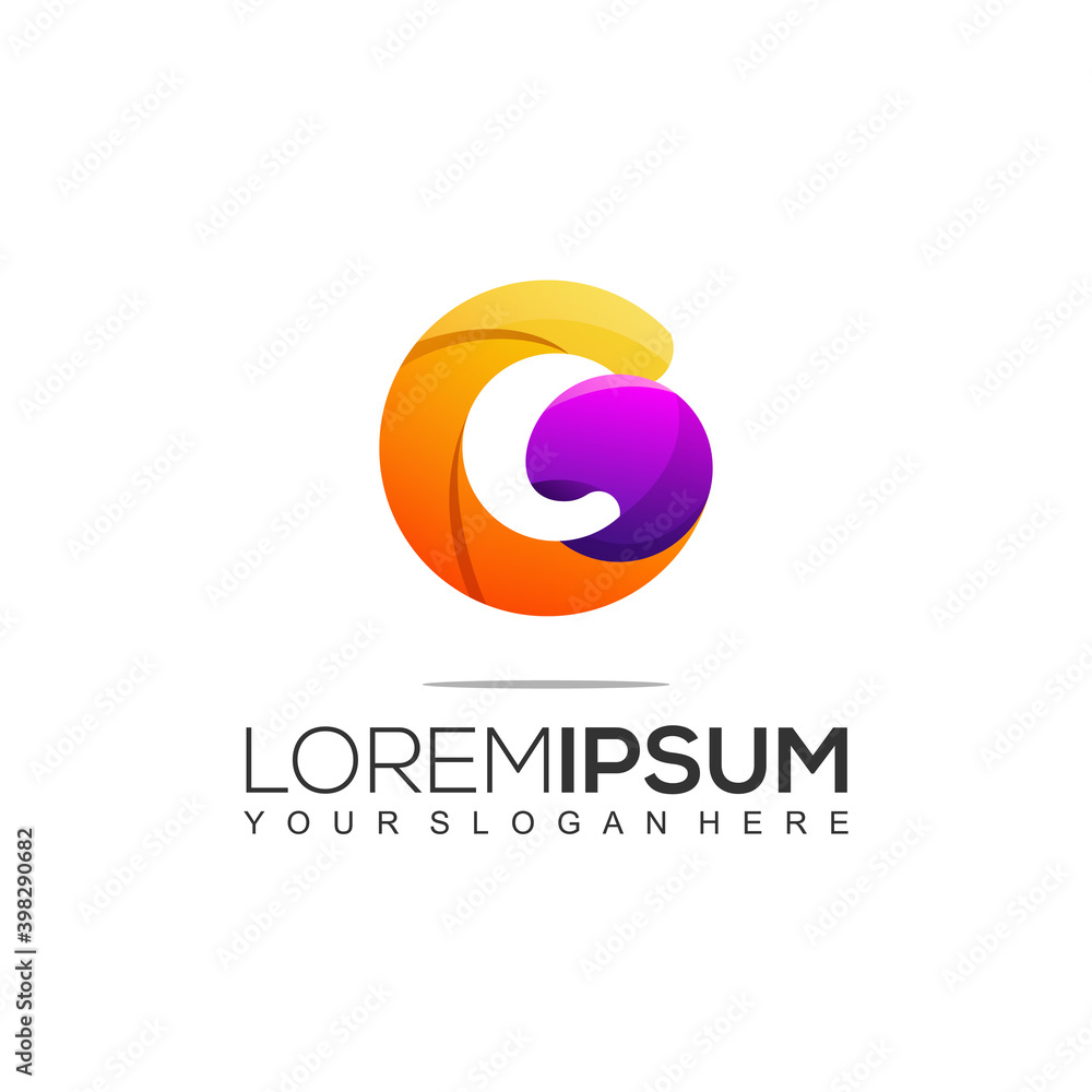 Letter G Colorful Logo Design Template Letter G Colorful Logo Design Template