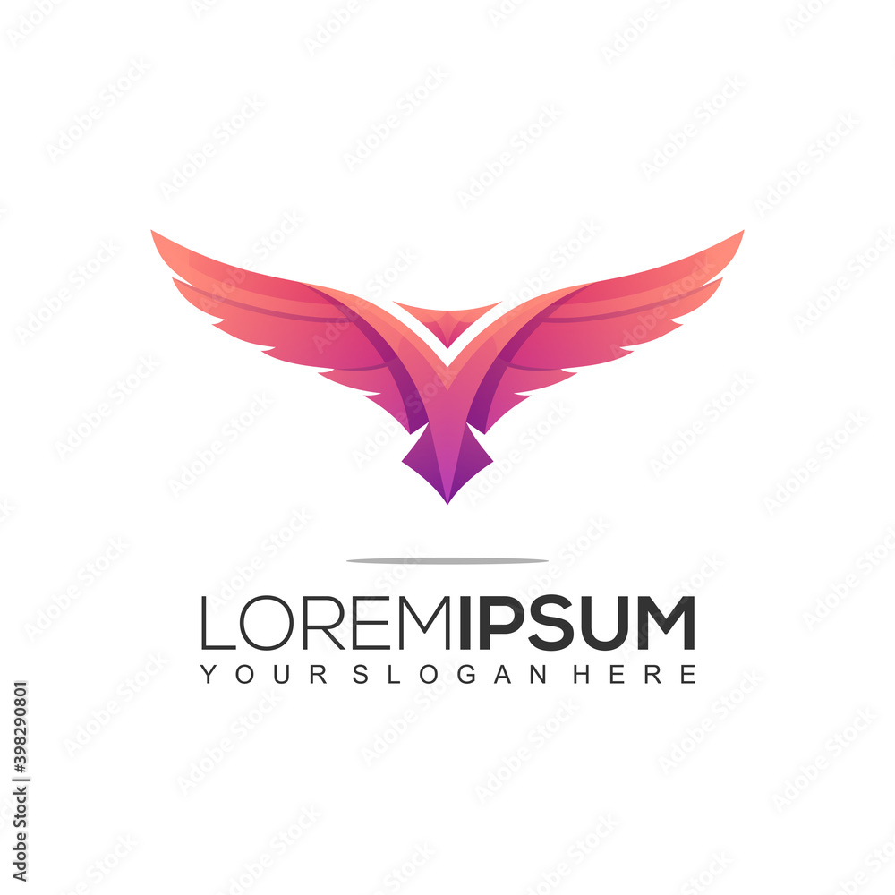 Modern Eagle Logo Design Template Modern Eagle Logo Design Template