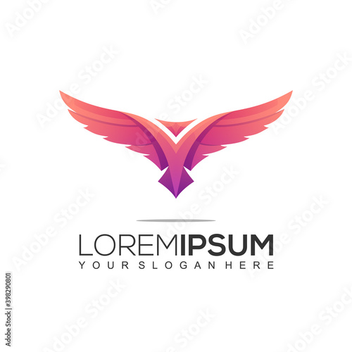 Modern Eagle Logo Design Template