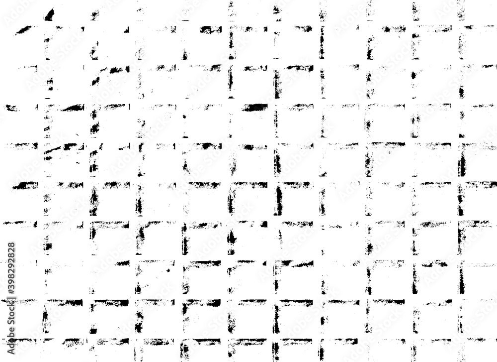 Rough, irregular texture composed of monochrome geometric elements. Overlay distressed grunge background. Abstract vector illustration. Isolated on white background. EPS10 Rough, irregular texture composed of monochrome geometric elements. Overlay distressed grunge background. Abstract vector illustration. Isolated on white background. EPS10