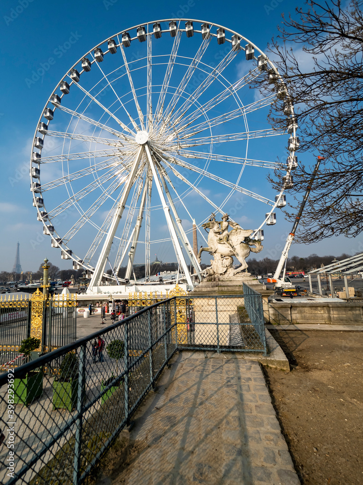 FRANEC, PARIS, 2018, Feb, 10th, Ferris wheel, Place de la Concorde