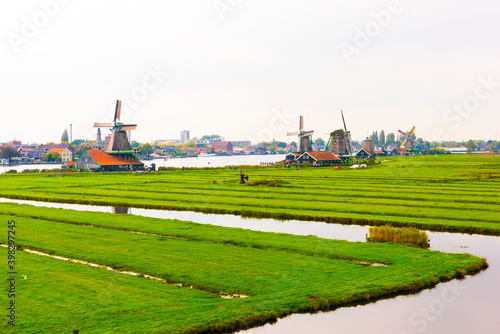 Zaanse Schans. The Zaanse Schans is a typically Dutch small village in Netherlands. © resul