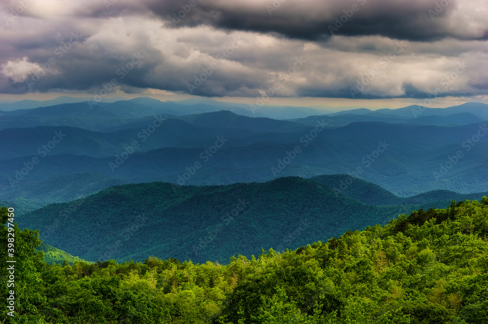Fototapeta premium Blue Ridge Parkway Scenic Landscape