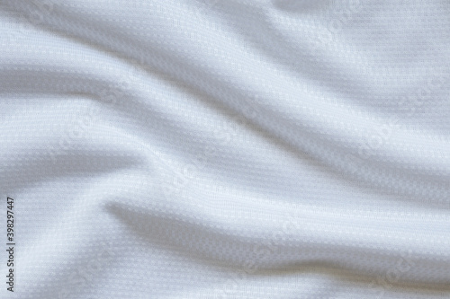 White sports clothing fabric football shirt jersey texture background