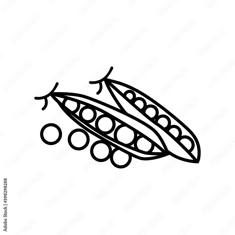 Peas icon vector symbol illustration Peas icon vector symbol illustration