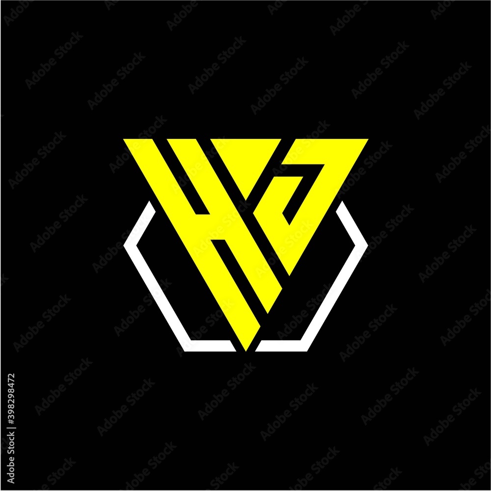initials triangle H J has a simple modern minimalist design with cup decoration initials triangle H J has a simple modern minimalist design with cup decoration