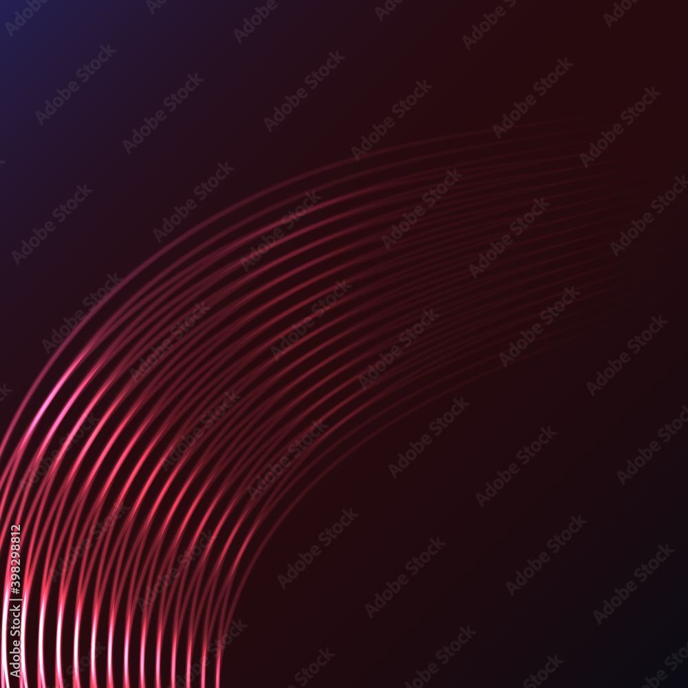 Beautiful red abstract magic energetic electrical spiral twisted cosmic fiery parallel lines, stripes glittering glowing on burgundy background. illustration. Texture Beautiful red abstract magic energetic electrical spiral twisted cosmic fiery parallel lines, stripes glittering glowing on burgundy background. illustration. Texture