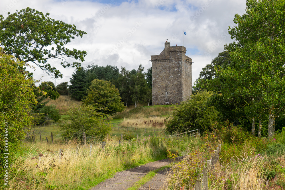 Mains Castle, East Kilbride, South Lanarkshire, Scotland.
