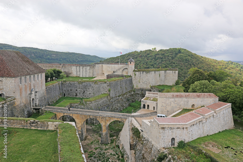 Buildings in Besancon Citadel in France Buildings in Besancon Citadel in France