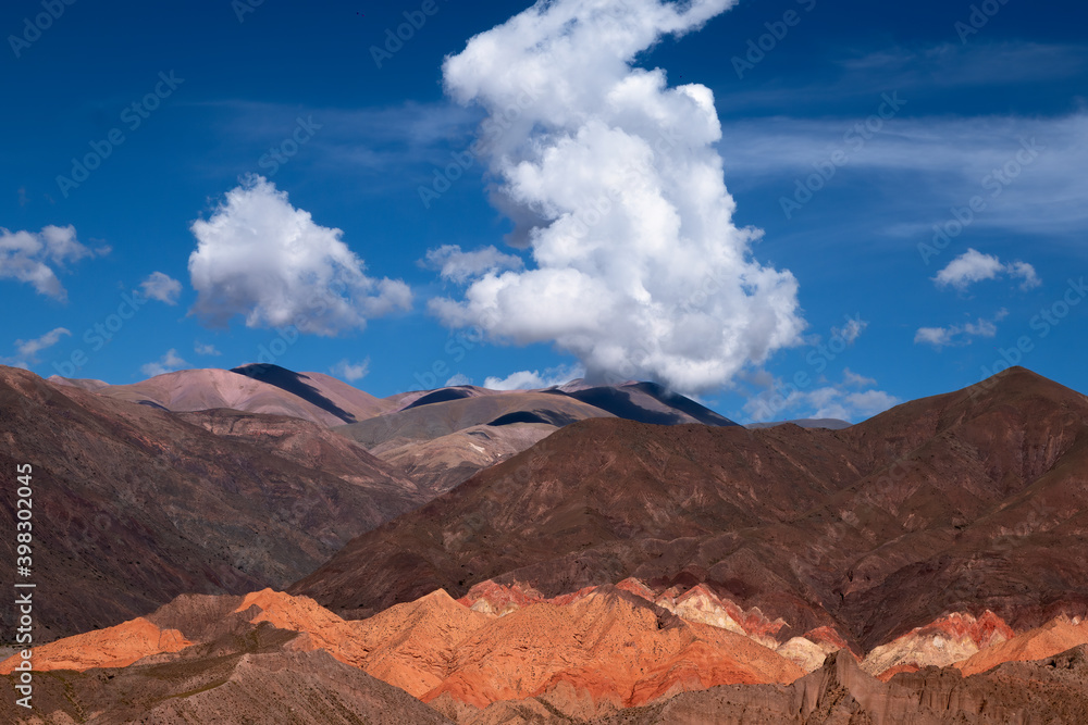 Beautiful mountains of cafayate, Salta, Argentina. the big clouds above Beautiful mountains of cafayate, Salta, Argentina. the big clouds above