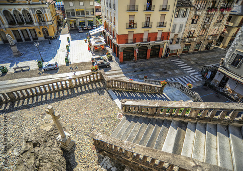 The town of Varallo in Piedmont is famous for its religious and cultural shrines of world significance - the Sacred mountain and the Church of the virgin Mary, created with the participation of Gauden photo