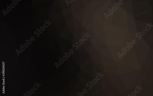 Dark Black vector polygonal background. An elegant bright illustration with gradient. Brand new design for your business.
