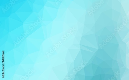 Light BLUE vector low poly texture. A sample with polygonal shapes. The best triangular design for your business.