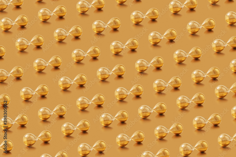 Golden retro hourglass pattern . Golden retro hourglass pattern .