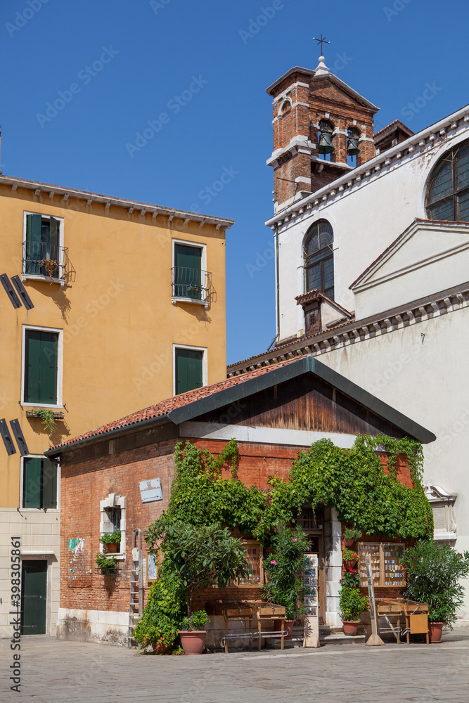 Courtyard of tradional italian historical part of city. Courtyard of tradional italian historical part of city.